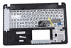 Клавиатура для ноутбука ASUS X541UV топкейс сине-серый, клавиши черные