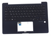Клавиатура для ноутбука ASUS UX331FAL топкейс темно-синий, клавиши черные, с подсветкой