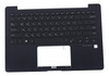 Клавиатура для ноутбука ASUS UX331FAL топкейс синий, клавиши черные с подсветкой КИТАЙСКАЯ