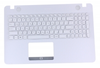 Клавиатура для ноутбука ASUS X541NA топкейс белый, клавиши белые