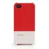 Кожаный чехол Nuoku для iPhone 4/4S Royal Luxury Leather Cover Красный