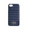 Чехол из эко-кожи под крокодила Puloka Polo для iPhone 5, 5s, SE Синий