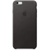 Кожаный черный чехол Leather Case для iPhone 6, 6s