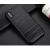 Чехол из эко-кожи под крокодила Puloka Polo для iPhone XR Черный