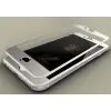 Защитное стекло Style на весь экран c алюминиевой рамкой для iPhone 8 Plus Серебристое