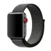 Нейлоновый ремешок Nylon loop 38мм-40мм для Apple Watch Черный с серым