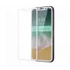 Защитное бронь стекло 3D на весь экран для iPhone X / iPhone 10 Белая рамка
