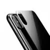 Черное защитное стекло Baseus 0.3mm на крышку корпуса  iPhone X