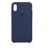 Чехол силиконовый Apple Silicon Case для iPhone X / iPhone 10 Темно-синий