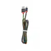 Кабель USB Colorful leather Cable для iPhone 1м Черного цвета