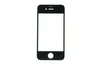 Стекло для переклейки iPhone 4 (черный) без рамки