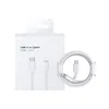 Кабель зарядки USB-C lightning для iPhone/iPod/iPad/AirPods (1m) белый
