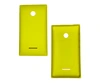 Задняя крышка АКБ для Microsoft Lumia 435 Dual Sim (RM-1069) (желтый)