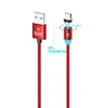 Кабель USB - micro USB YOLKKI Magnetic 01 красный (1м) max 2A