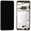 Дисплей для Samsung A322F Galaxy в рамке + тачскрин (черный) ОРИГИНАЛ