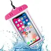 Чехол водонепроницаемый  универсальный до 6,7" (10х17 см) неоновый светящийся в темноте Neon (Розовый) (Чехлы для iPhone 6 Plus, 6s Plus (5.5))