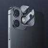 Защитное стекло 9H Full Glue для камеры для iPhone 11 / 12 Mini (Прозрачное с черной рамкой) (Защитные стёкла для iPhone)