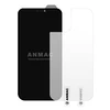Защитное стекло 3D на весь экран ANMAC Privacy для iPhone 12 Pro Max (Антишпион с сеточкой) (Черная рамка) (Защитные стёкла для iPhone)