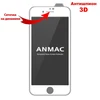 Защитное стекло 3D на весь экран ANMAC Privacy для iPhone 7 Plus, 8 Plus (Антишпион с сеточкой) (Белая рамка) (Защитные стёкла для iPhone)