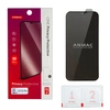 Защитное стекло 9H HD Privacy ANMAC для iPhone 12, 12 Pro (Антишпион) (Черная рамка) (Защитные стёкла для iPhone)