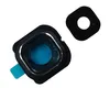 Стекло тыловой камеры защитное для Samsung G925F черное на рамке