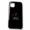 Чехол-накладка Iphone 11 с логотипом Apple, черный Чехол-накладка Iphone 11 с логотипом Apple, черный