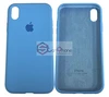 Чехол-накладка Iphone XR с логотипом Apple, голубой Чехол-накладка Iphone XR с логотипом Apple, голубой