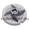 Z1021.132 Самозатачивающийся набор для мясорубки KONCAR HM 12 (керамическая решетка Д-68.5 раб. отверстия 5мм нож-серп кв 12.2мм)