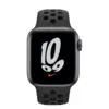 Apple Watch Nike SE 44 мм корпус из алюминия цвета серый космос спортивный ремешок Nike цвета антрацитовый/чёрный