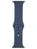 Силиконовый ремешок для Apple Watch 38mm/40mm/41mm, Сине-Серый