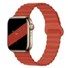 Магнитный силиконовый ремешок Back Loop для Apple Watch 42/44/45/49мм, Red Orange