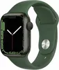 Apple Watch series 7 41 мм корпус из алюминия зеленого цвета спортивный ремешок цвета зелёный клевер