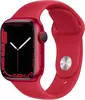Apple Watch series 7 41 мм корпус из алюминия цвета PRODUCT RED спортивный ремешок красного цвета