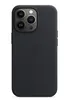 Кожаный чехол Leather Case MagSafe для iPhone 13 Pro, Midnight