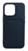 Чехол Silicone Colored Card Case для iPhone 13 Pro Dark Blue