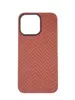 Карбоновый чехол Carbon Fiber with Magsafe для iPhone 13 Pro Red White
