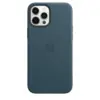Кожаный чехол Leather Case MagSafe для iPhone 12 Pro Max, Baltic Blue