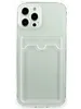 Чехол Card Pocket Case для iPhone 12 Pro Max Clear