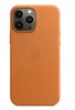 Кожаный чехол Leather Case MagSafe для iPhone 13 Pro Max, Golden Brown
