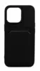Чехол Silicone Colored Card Case для iPhone 13 Pro Max Black