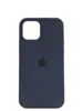 Чехол Silicone Case Simple 360 для iPhone 12/12Pro, Dark Blue