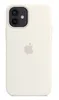 Чехол Silicone Case MagSafe Premium для iPhone 12/12 Pro, White