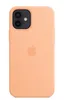 Чехол Silicone Case MagSafe Premium для iPhone 12/12 Pro, Cantaloupe