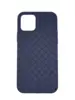 Плетеный силиконовый чехол для iPhone 12/12 Pro, Blue