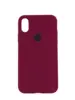 Чехол Silicone Case Simple 360 для iPhone X/Xs, Maroon