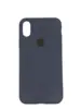 Чехол Silicone Case Simple 360 для iPhone X/Xs, Dark Blue
