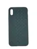 Плетеный силиконовый чехол для iPhone X/Xs, Green