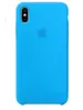 Чехол Silicone Case Simple для iPhone XS Max, Blue