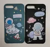 Чехол Astronaut in Space для iPhone 7 Plus/ 8 Plus матовый, Black / Turquoise