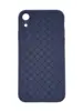 Плетеный силиконовый чехол для iPhone XR, Blue